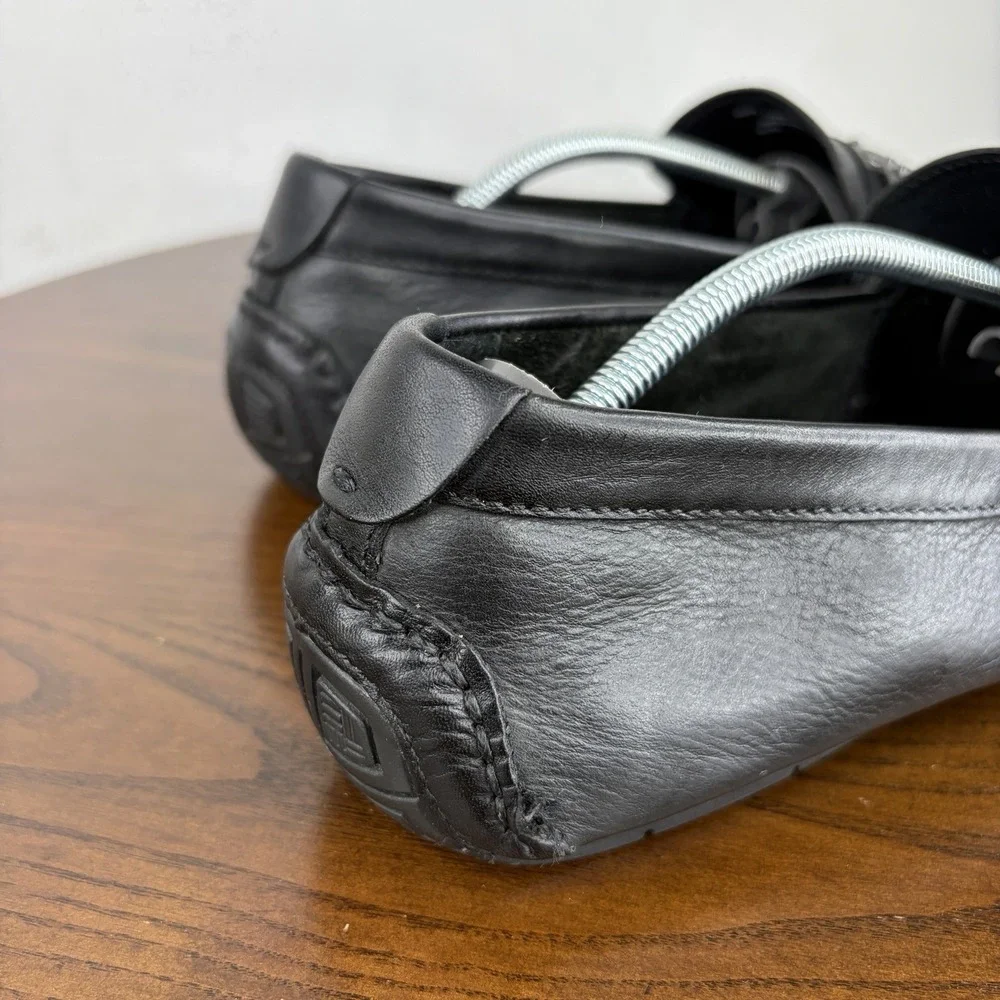 Cole Haan Somerset Shoes Men's 10M Black Leather Horsebit Bit Driving Loafers